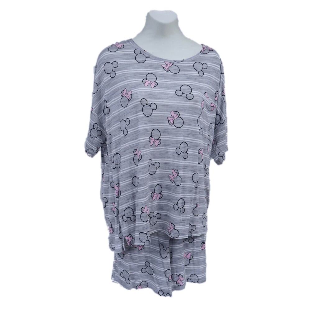 Disney Medium Gray Minnie Mouse Pajama Set